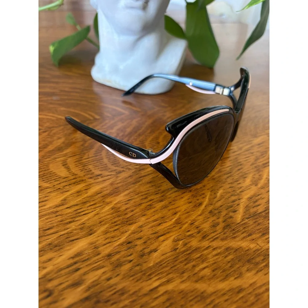 Christian Dior Audacieuse 2 Butterfly Cat Eye Sunglasses Black Pink